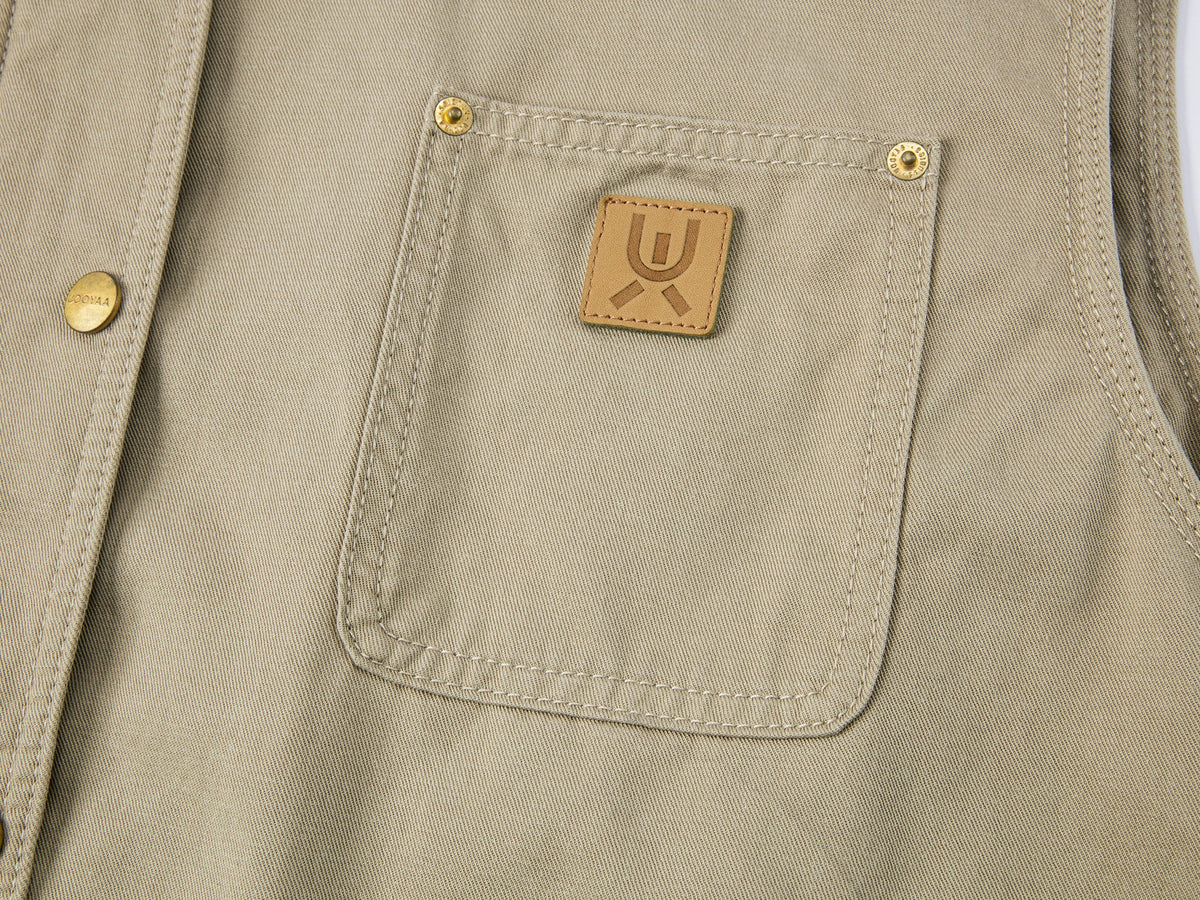 Two-piece layered utility jacket