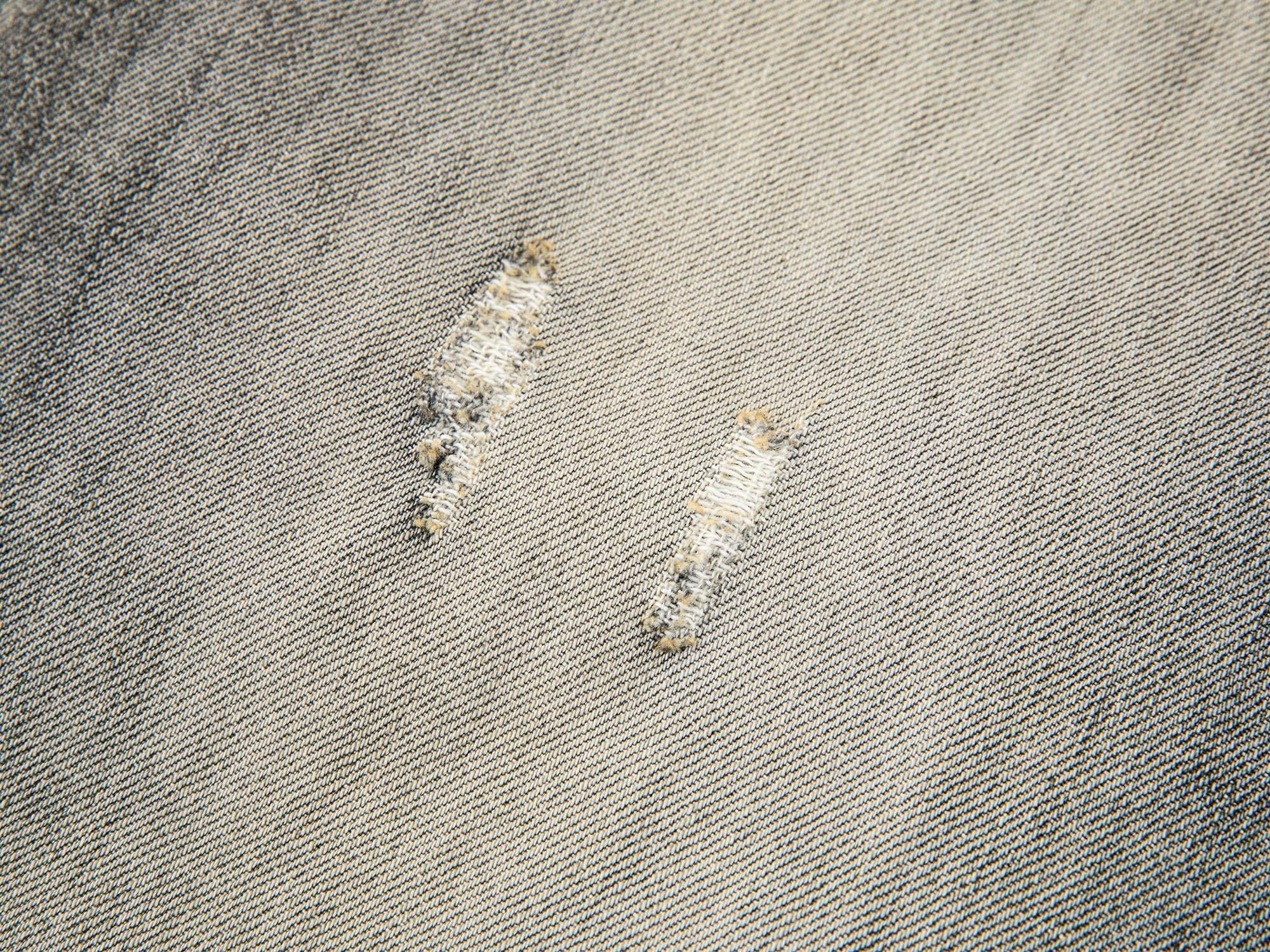 Vintage wash denim pants