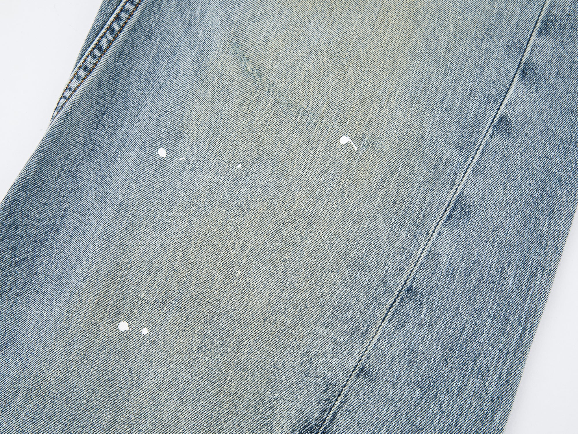 Twisted seam denim pants