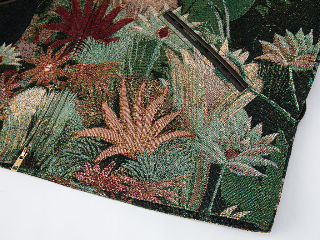 Jungle print jacquard detroit jacket