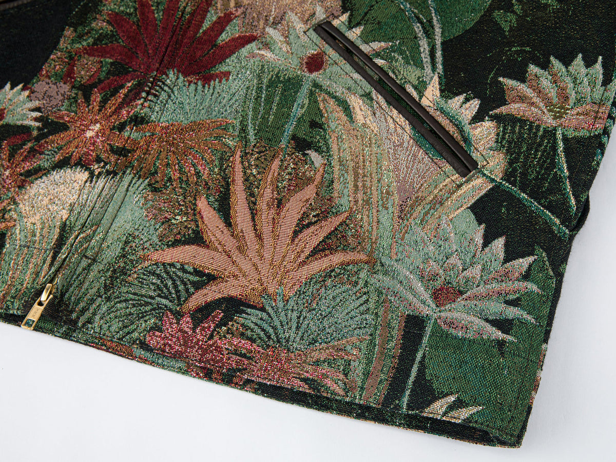 Jungle print jacquard detroit jacket