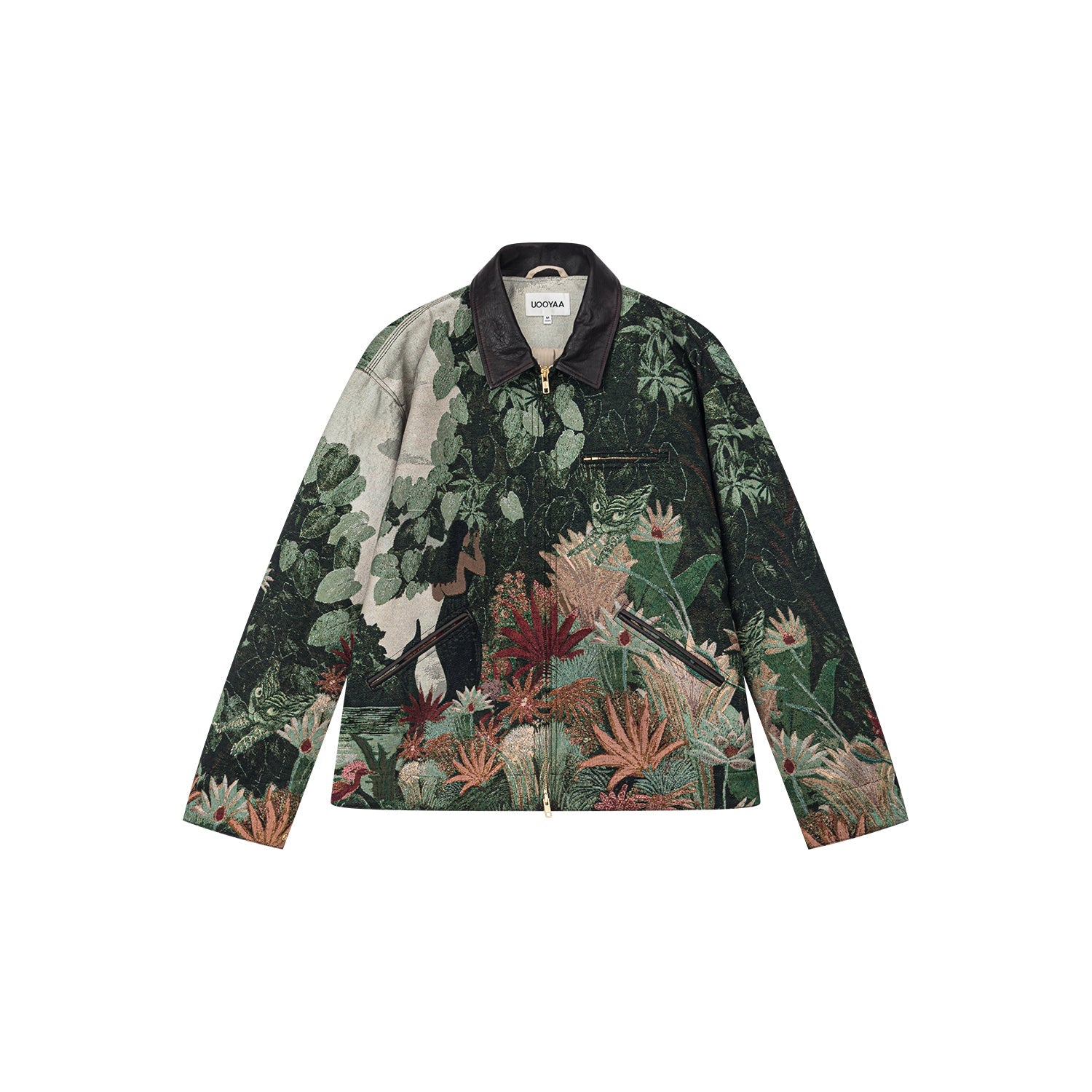 Jungle print jacquard detroit jacket