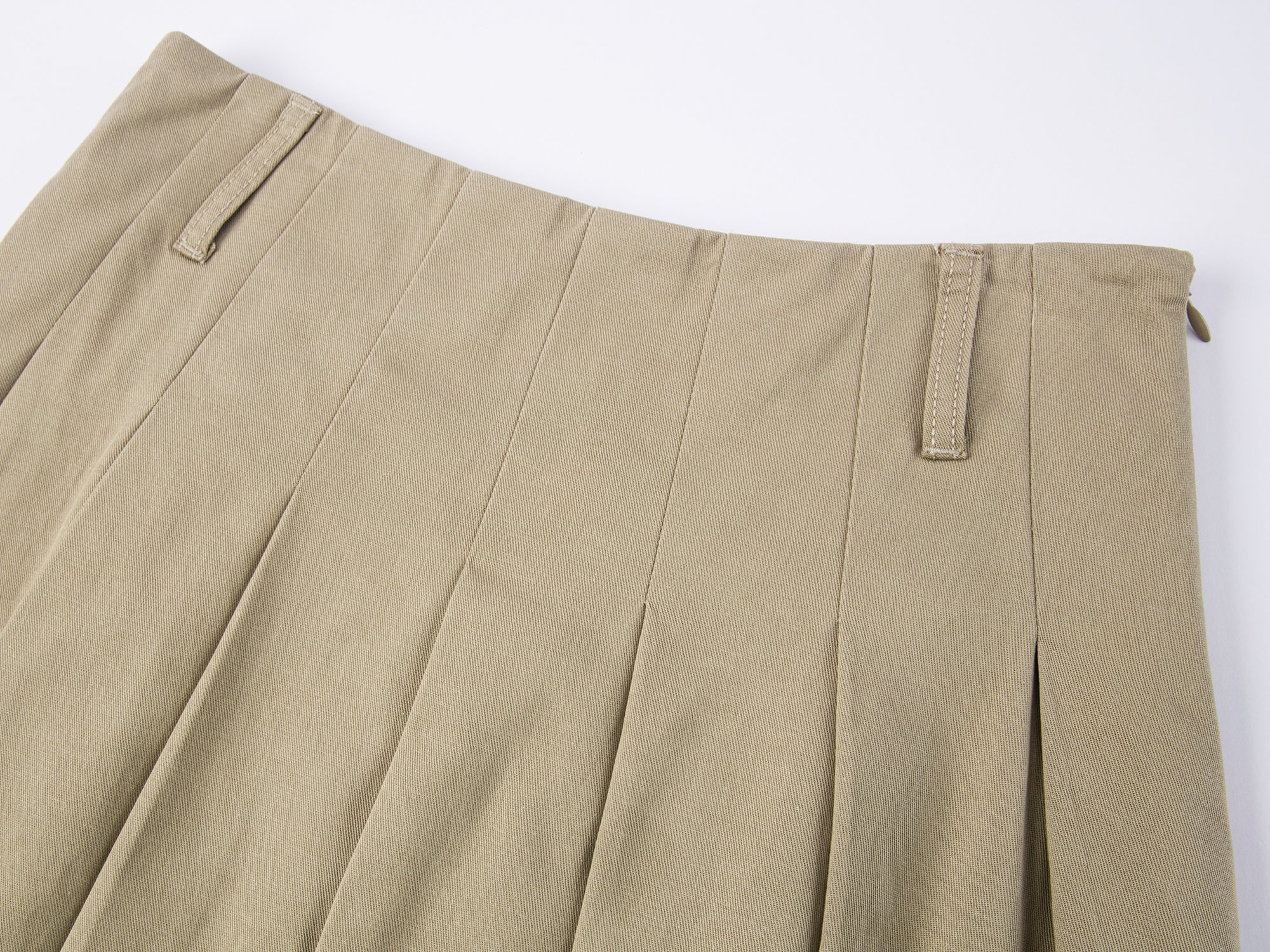 Utility pleated skirt