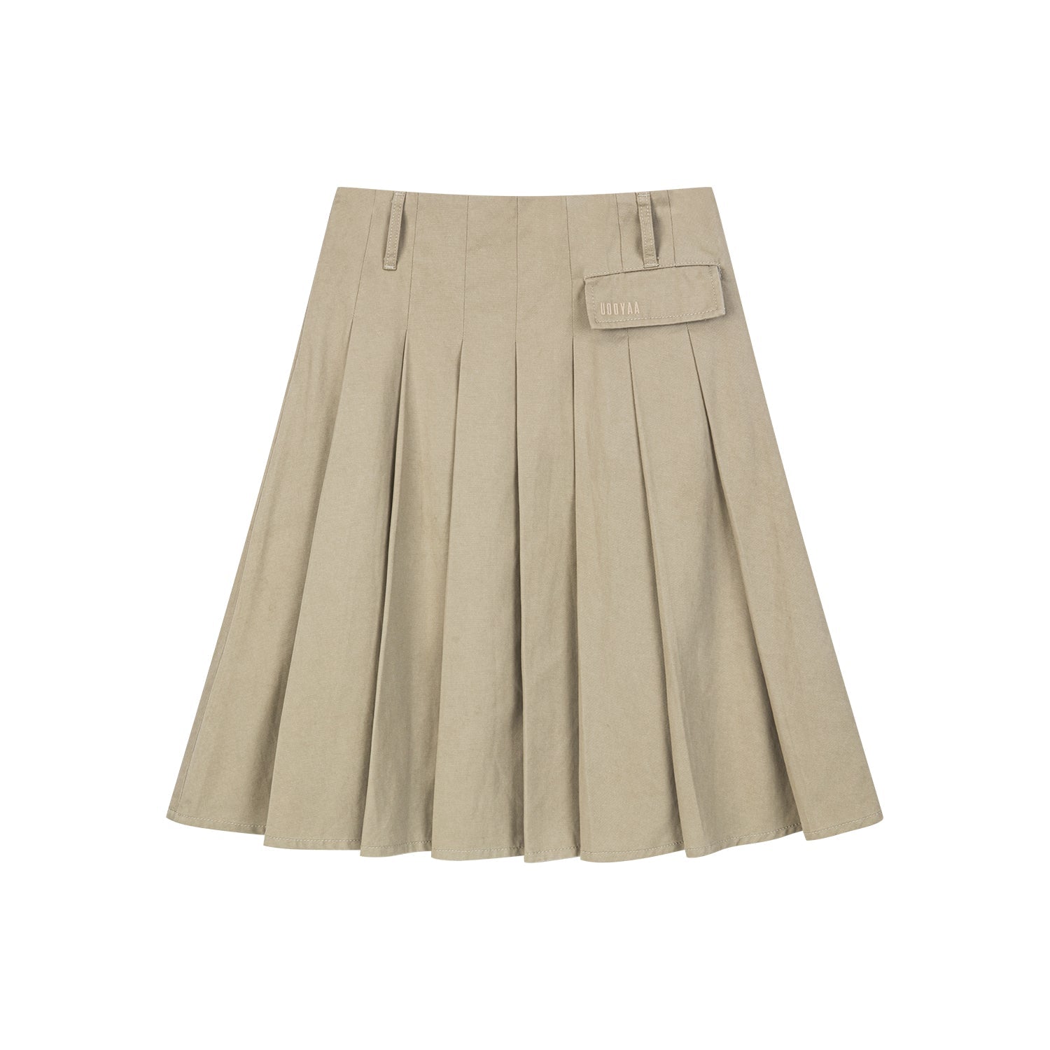 Utility pleated skirt