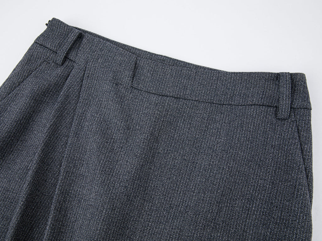 Wrap wool skirt