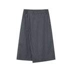 Wrap wool skirt