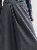 Wrap wool skirt