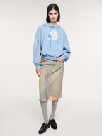 Smiling cloud face hoodie