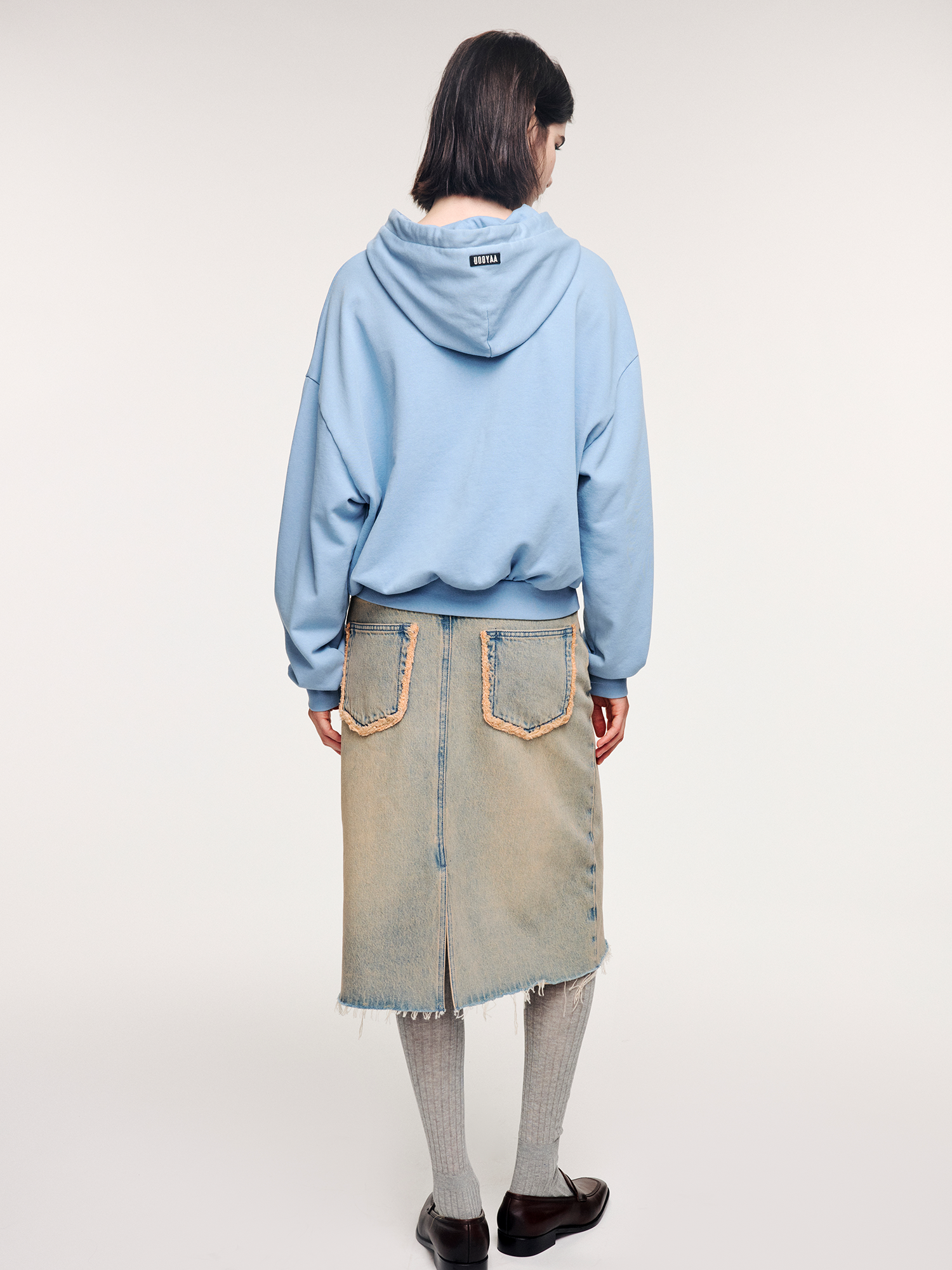 Smiling cloud face hoodie