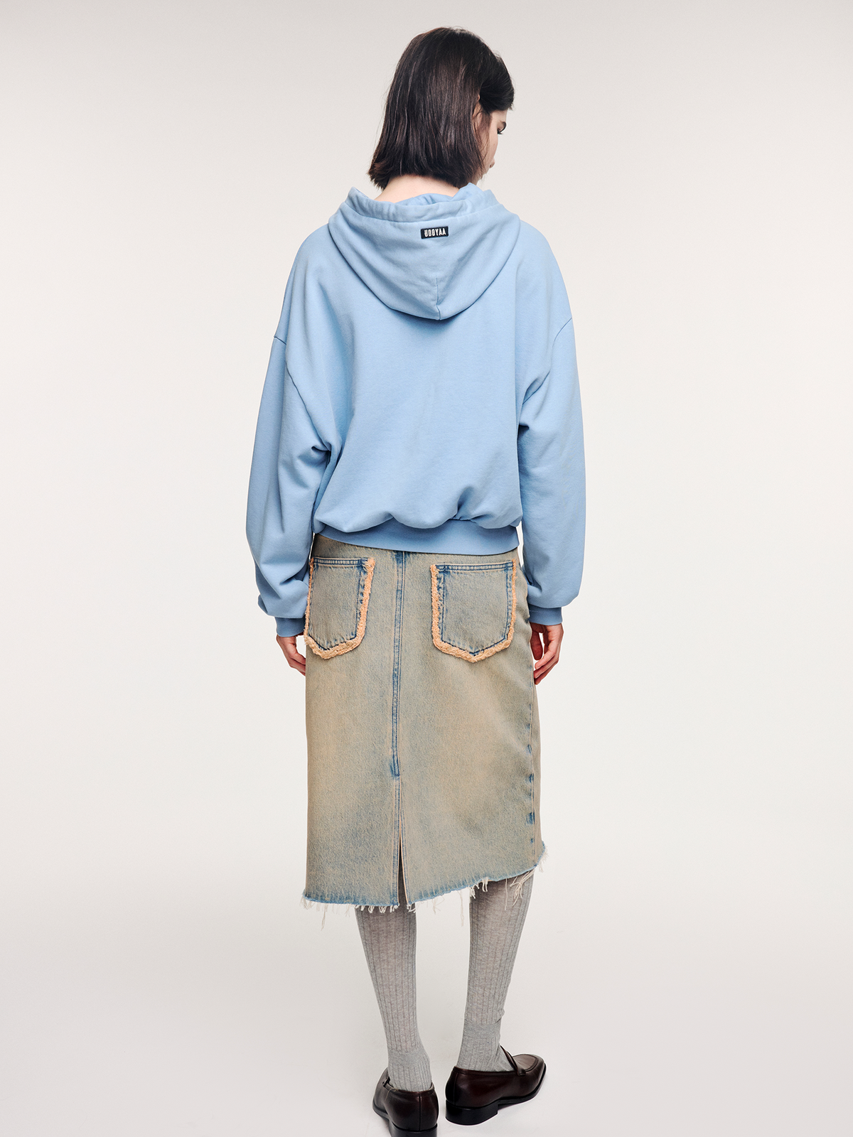 Smiling cloud face hoodie