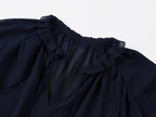 Ruffle trim pullover