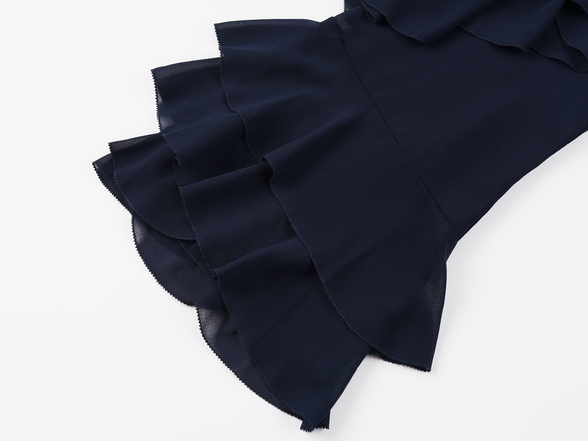 Ruffle trim pullover