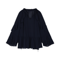 Ruffle trim pullover