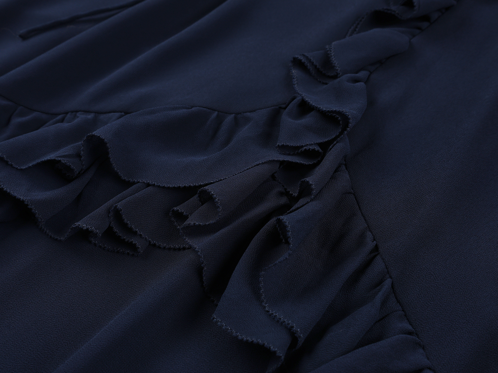 Ruffle hem dress