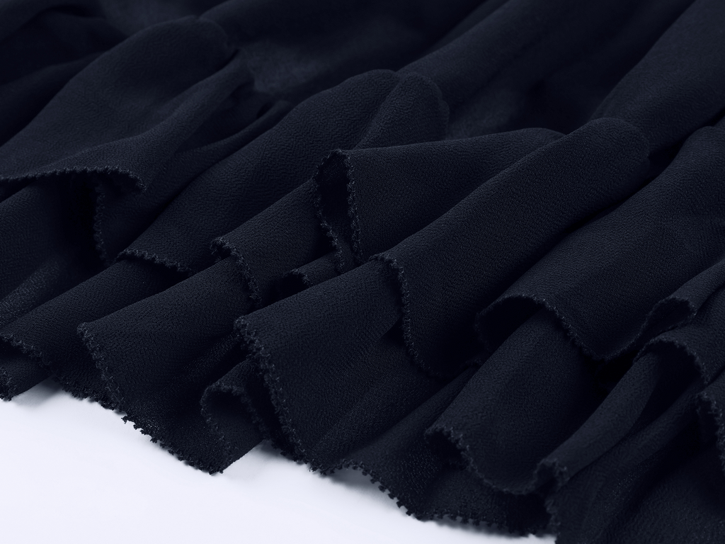 Ruffle hem dress