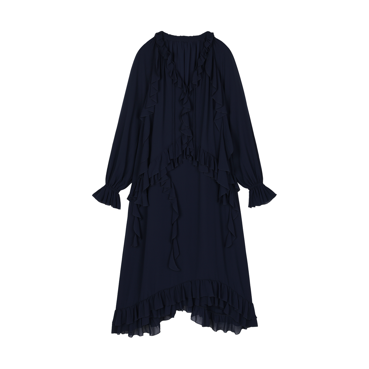 Ruffle hem dress