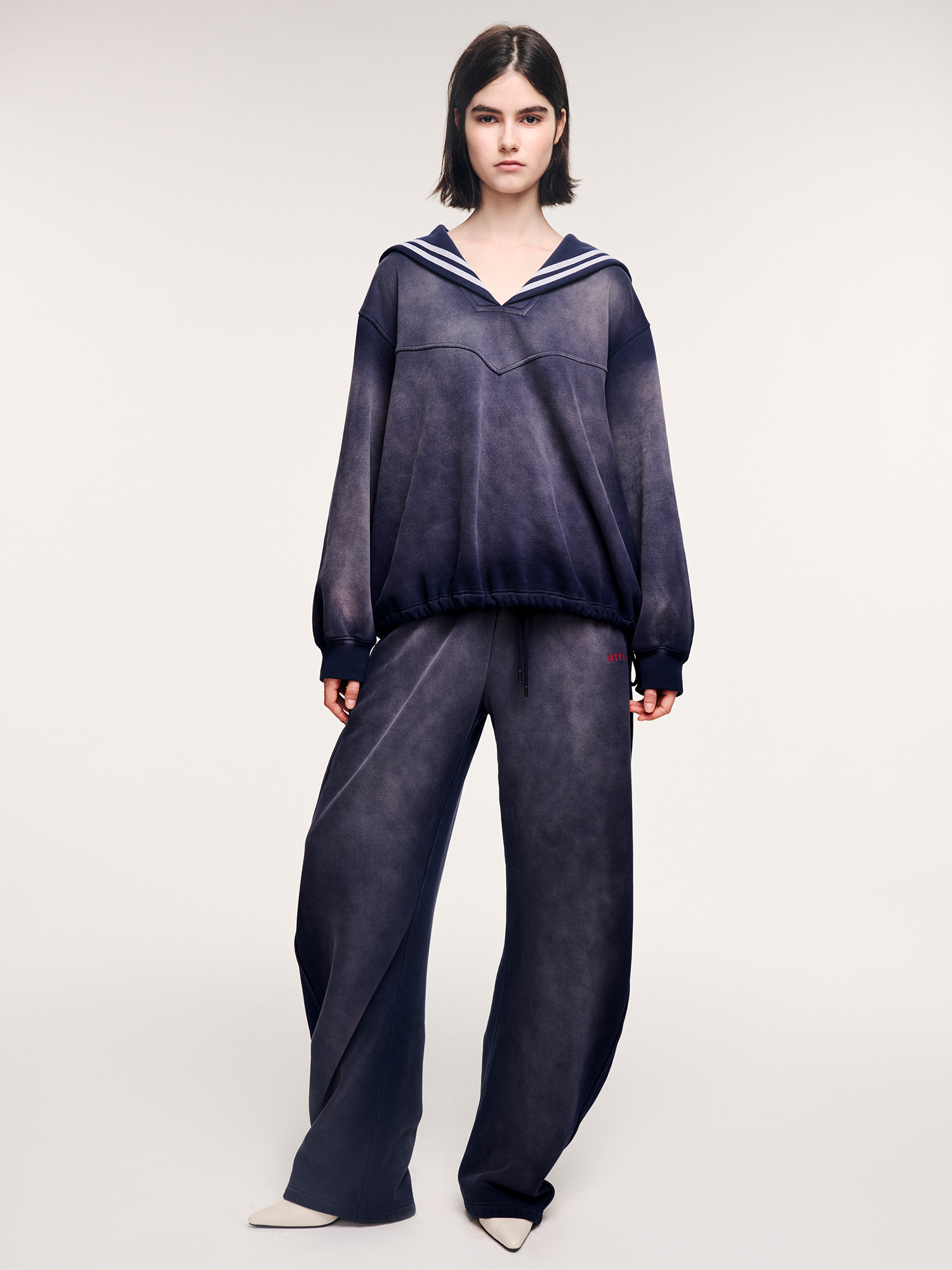 Faded blade-cut sweatpants