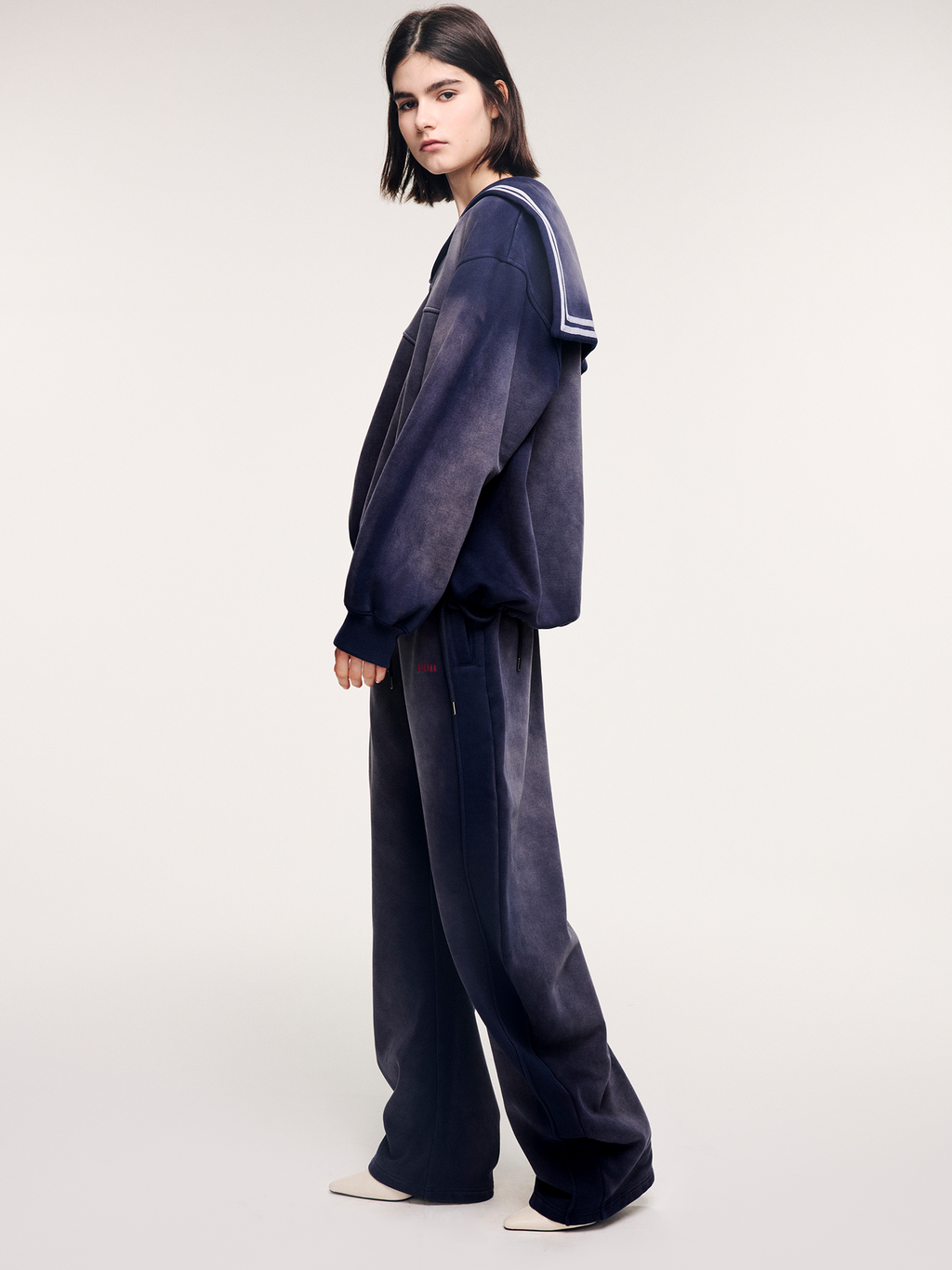 Faded blade-cut sweatpants