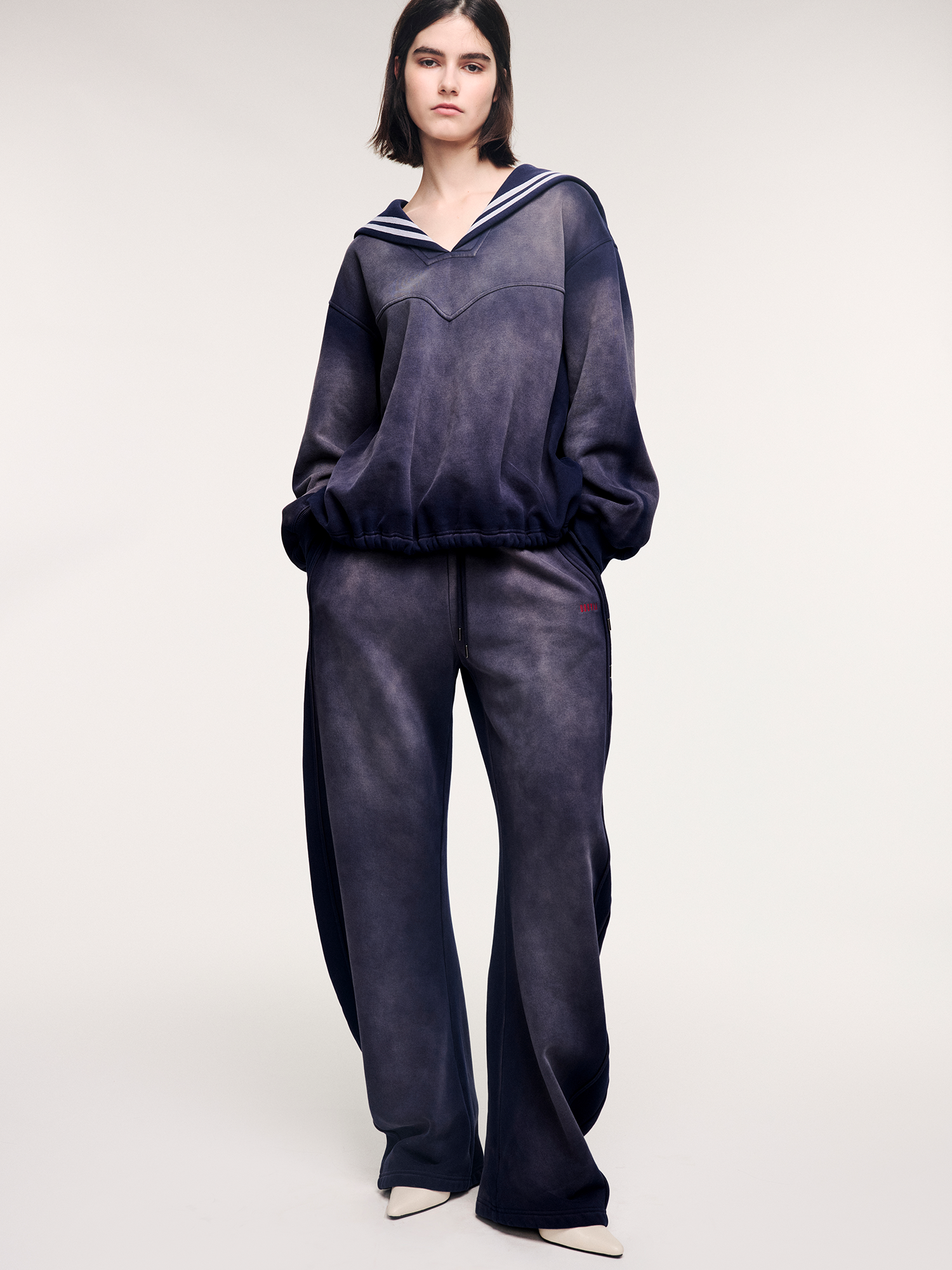 Faded blade-cut sweatpants