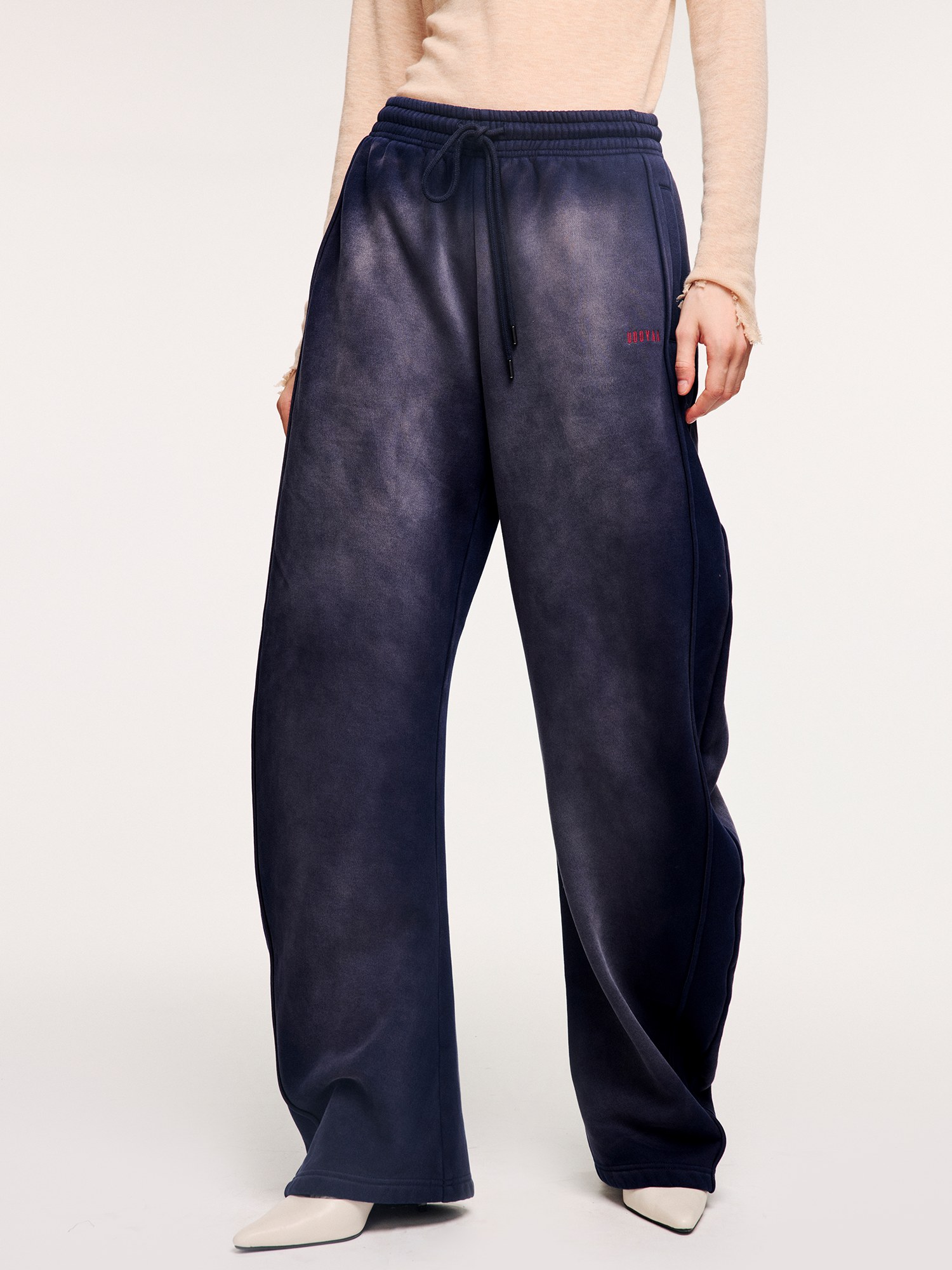 Faded blade-cut sweatpants