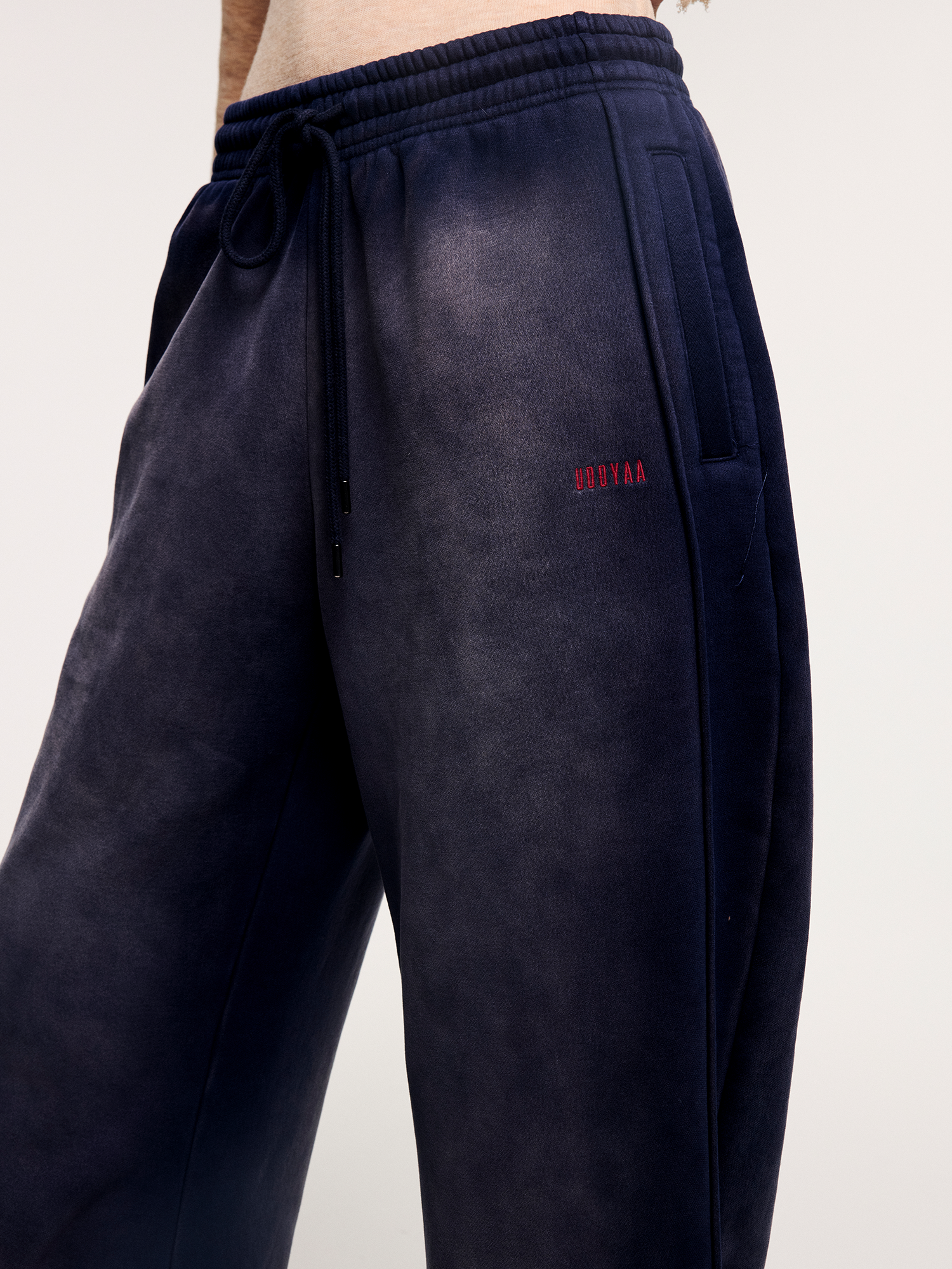 Faded blade-cut sweatpants