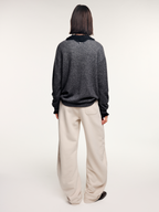 Blade-cut sweatpants