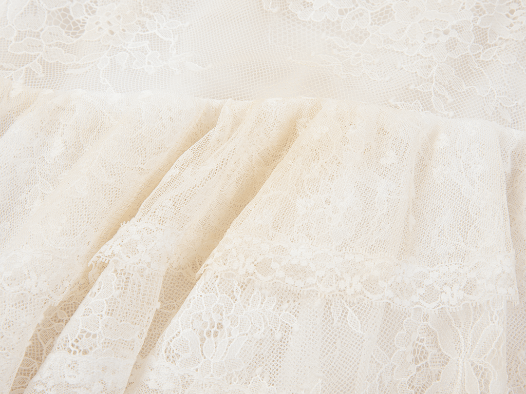 Lace tiered skirt