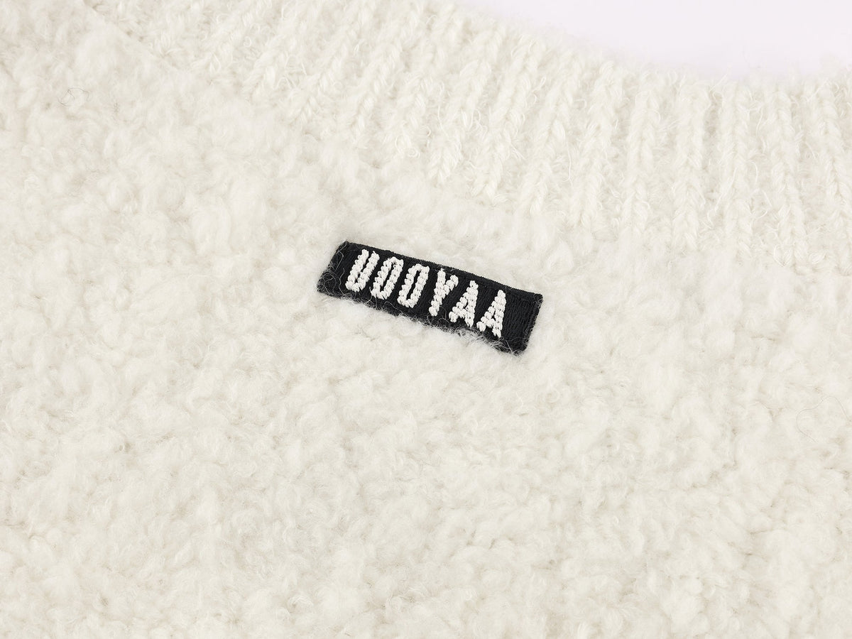 Bow detail knit cardigan in classic French style