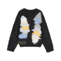 Dreamy pastel color block knit cardigan