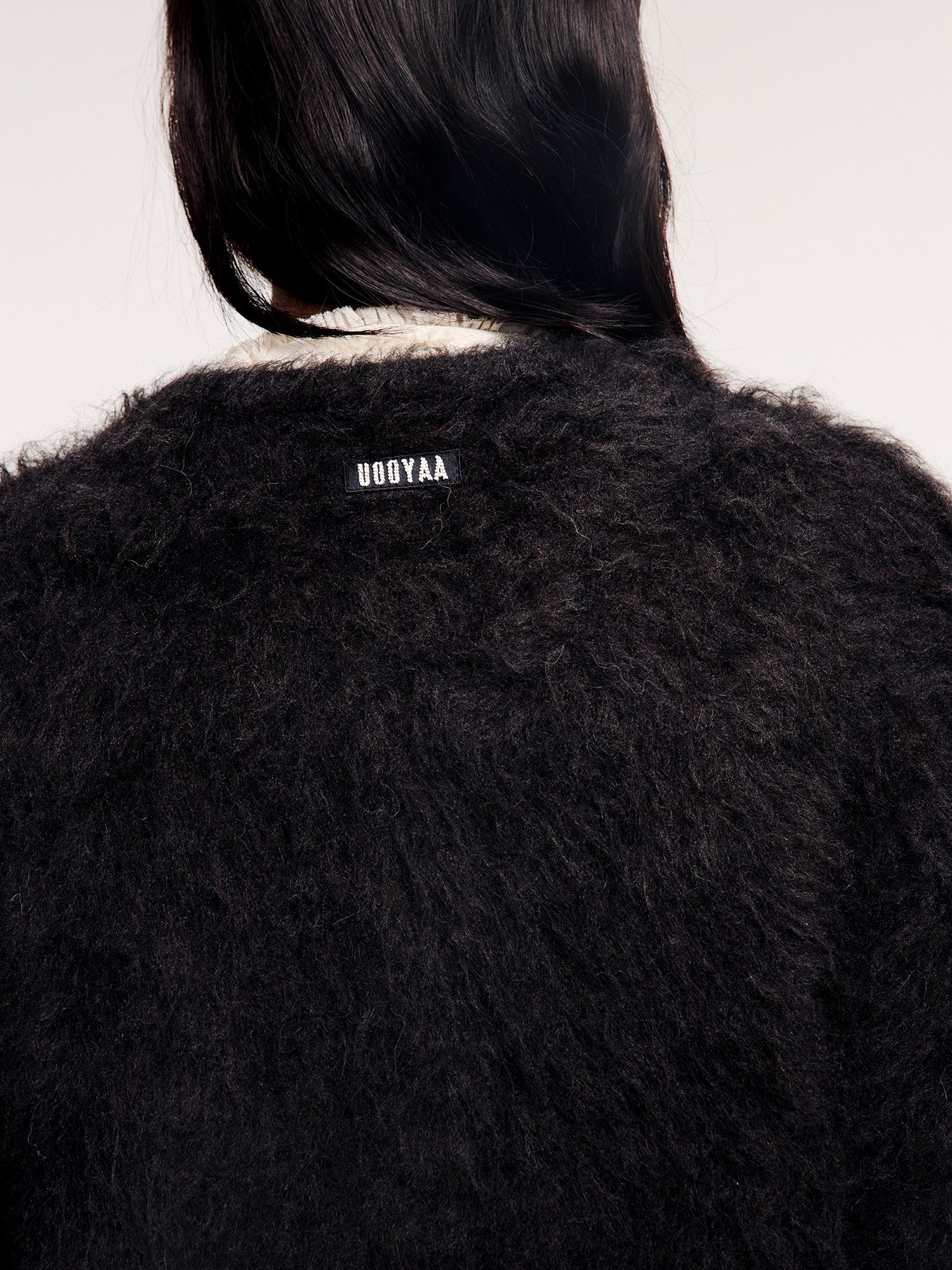 Dreamy pastel color block knit cardigan