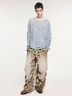 Sailor-striped tee with rope-inspired logo detail
