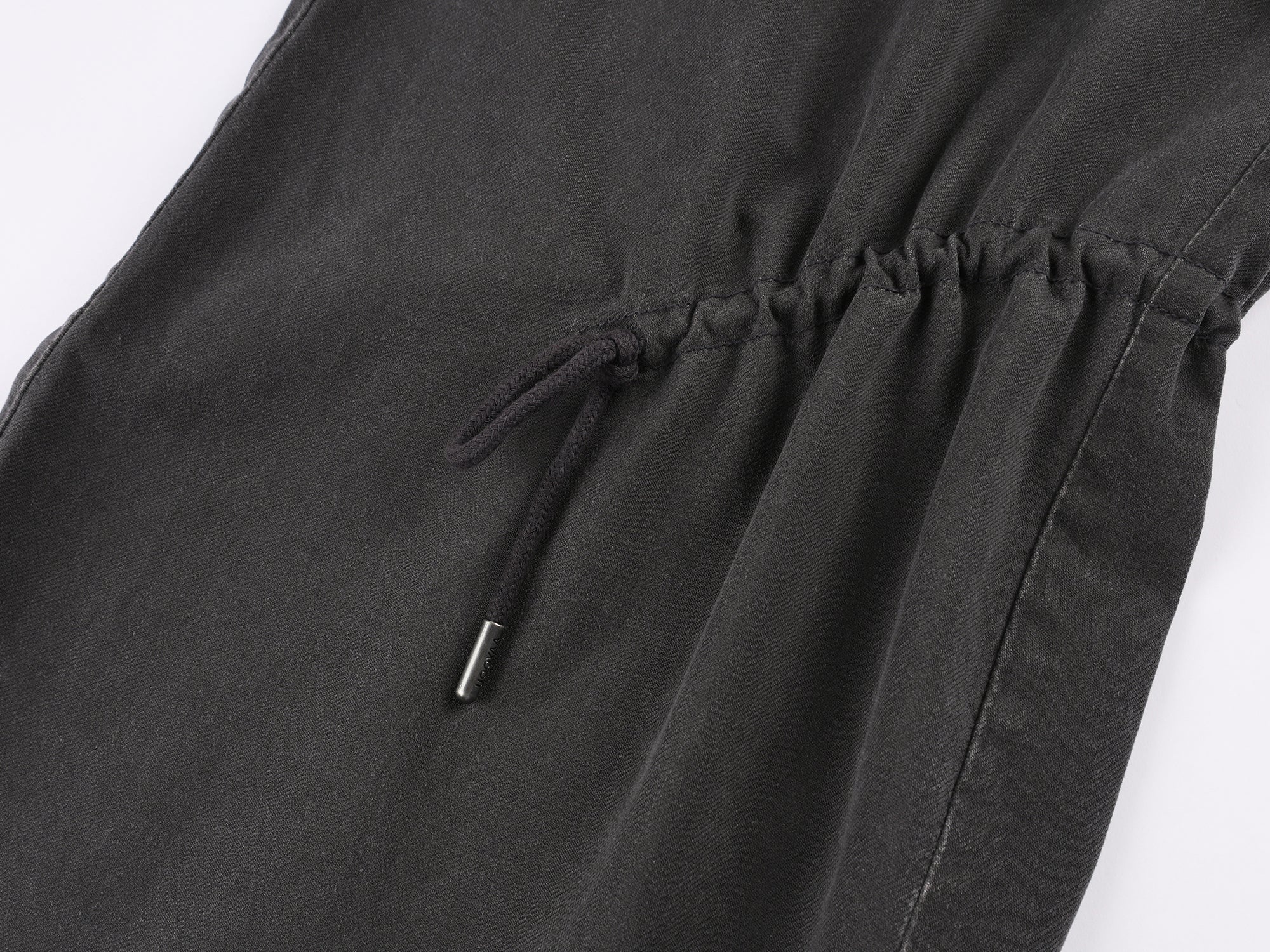 Utility drawstring pants with loose cut