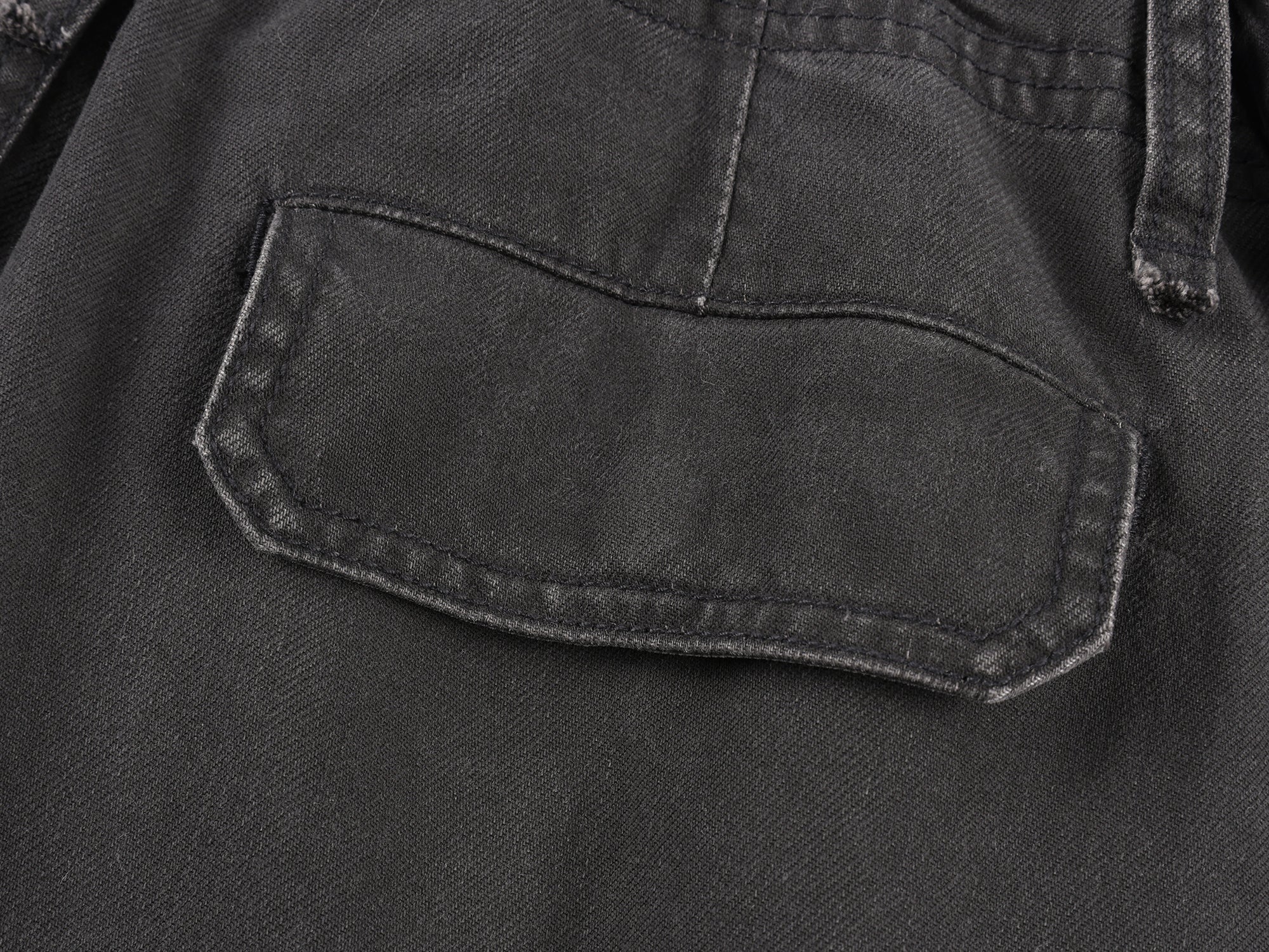 Utility drawstring pants with loose cut