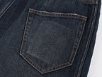 Jeans with wave-textured wire detail for sculpted shape