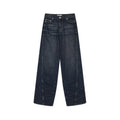 Jeans with wave-textured wire detail for sculpted shape