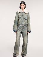 Vintage-wash jeans with a relaxed silhouette