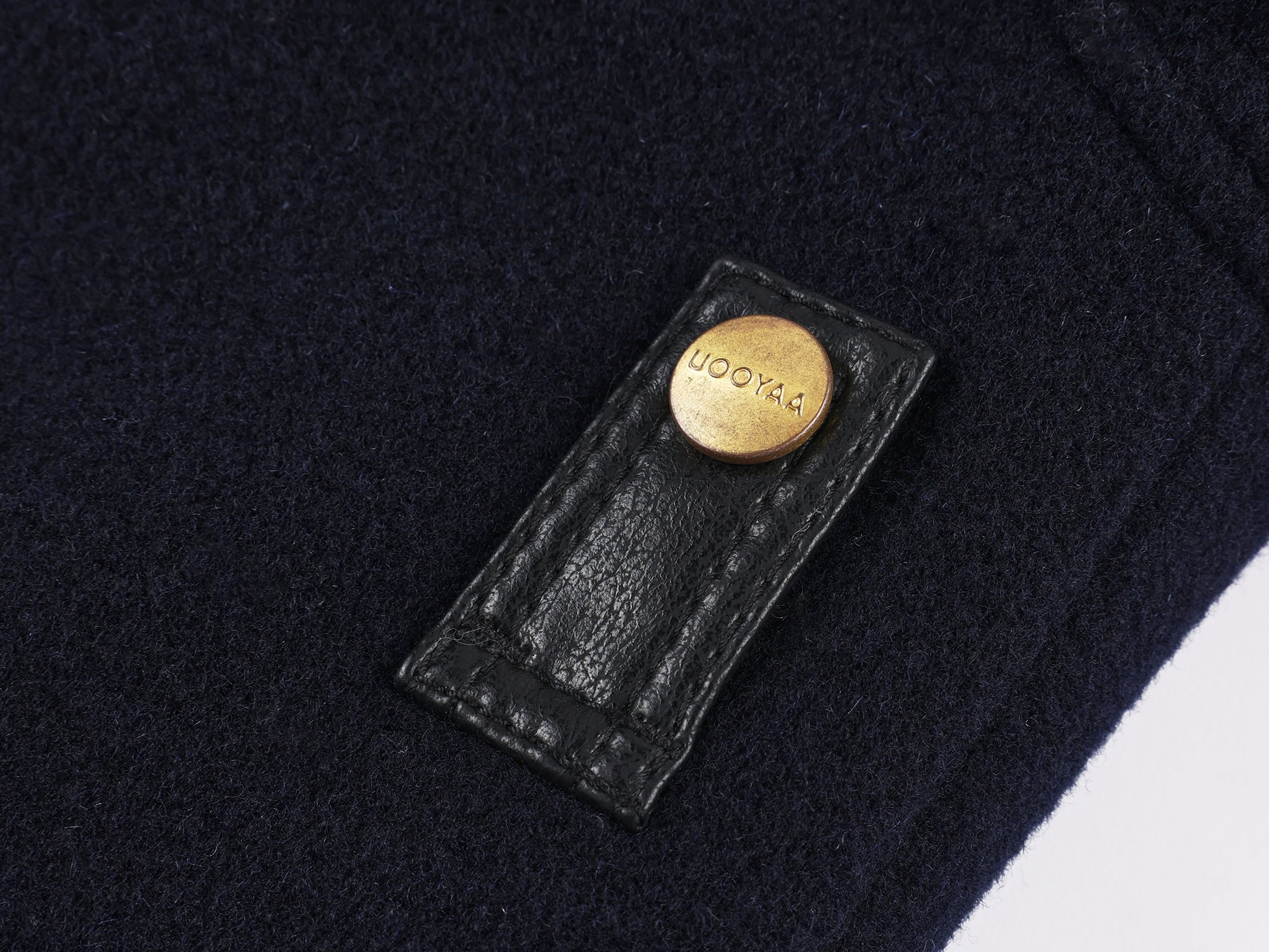 Fur-trim n2b bomber wool-cotton jacket