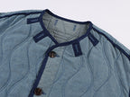 Washed denim m65 quilted liner jacket