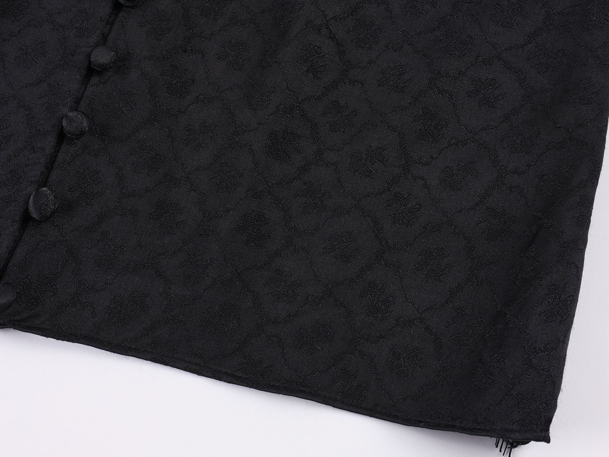 Jacquard camisole with lace trim