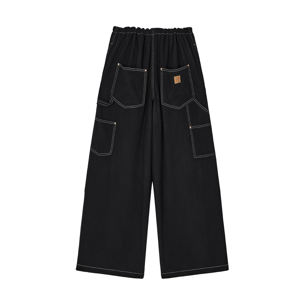 Wool-blend utility trousers