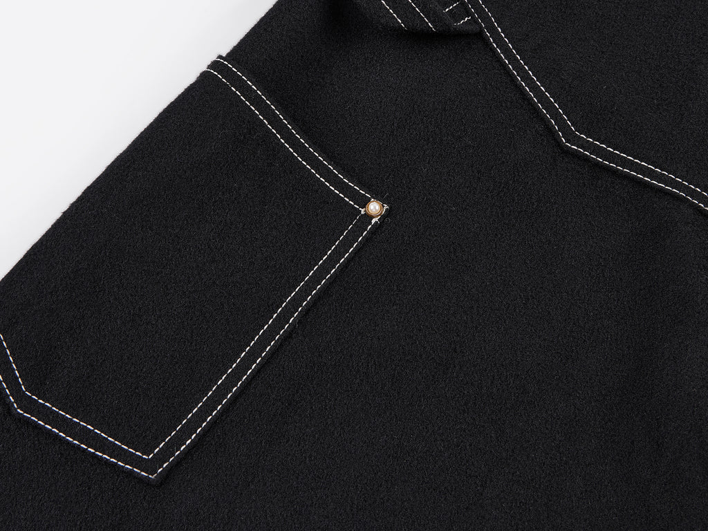 Wool-blend utility trousers
