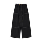 Wool-blend utility trousers
