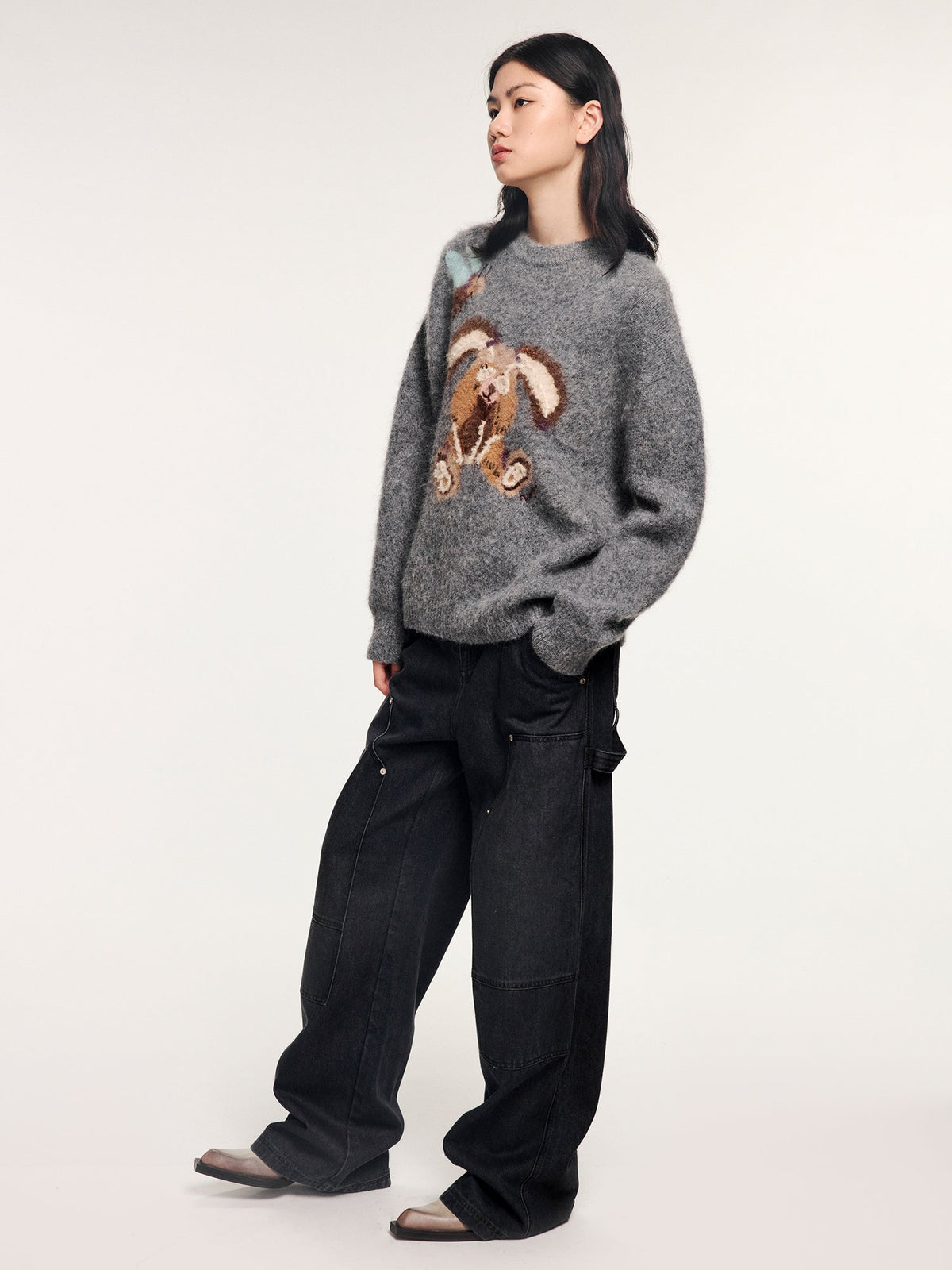 Bunny elf pullover sweater
