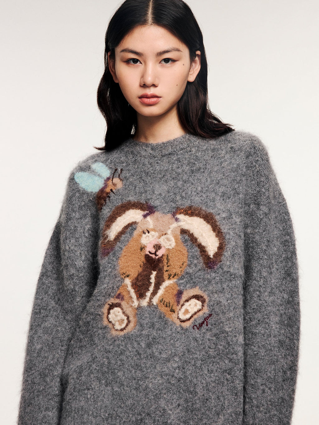 Bunny elf pullover sweater