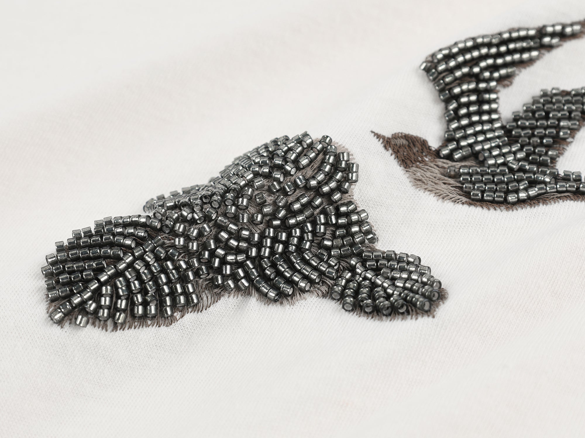 Magical garden beaded layered t-shirt