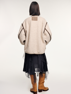 Contrast piping M65 inner cotton jacket