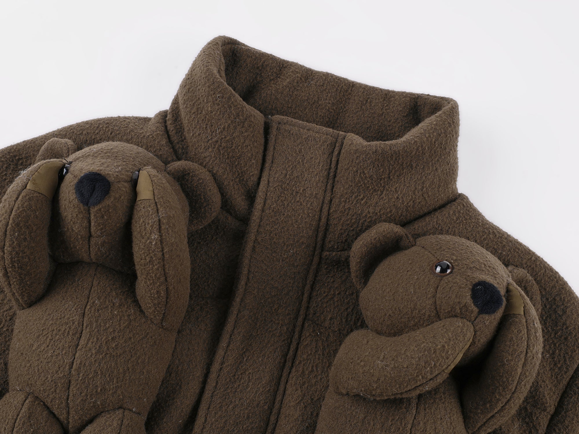 Sad bear 3d down jacket