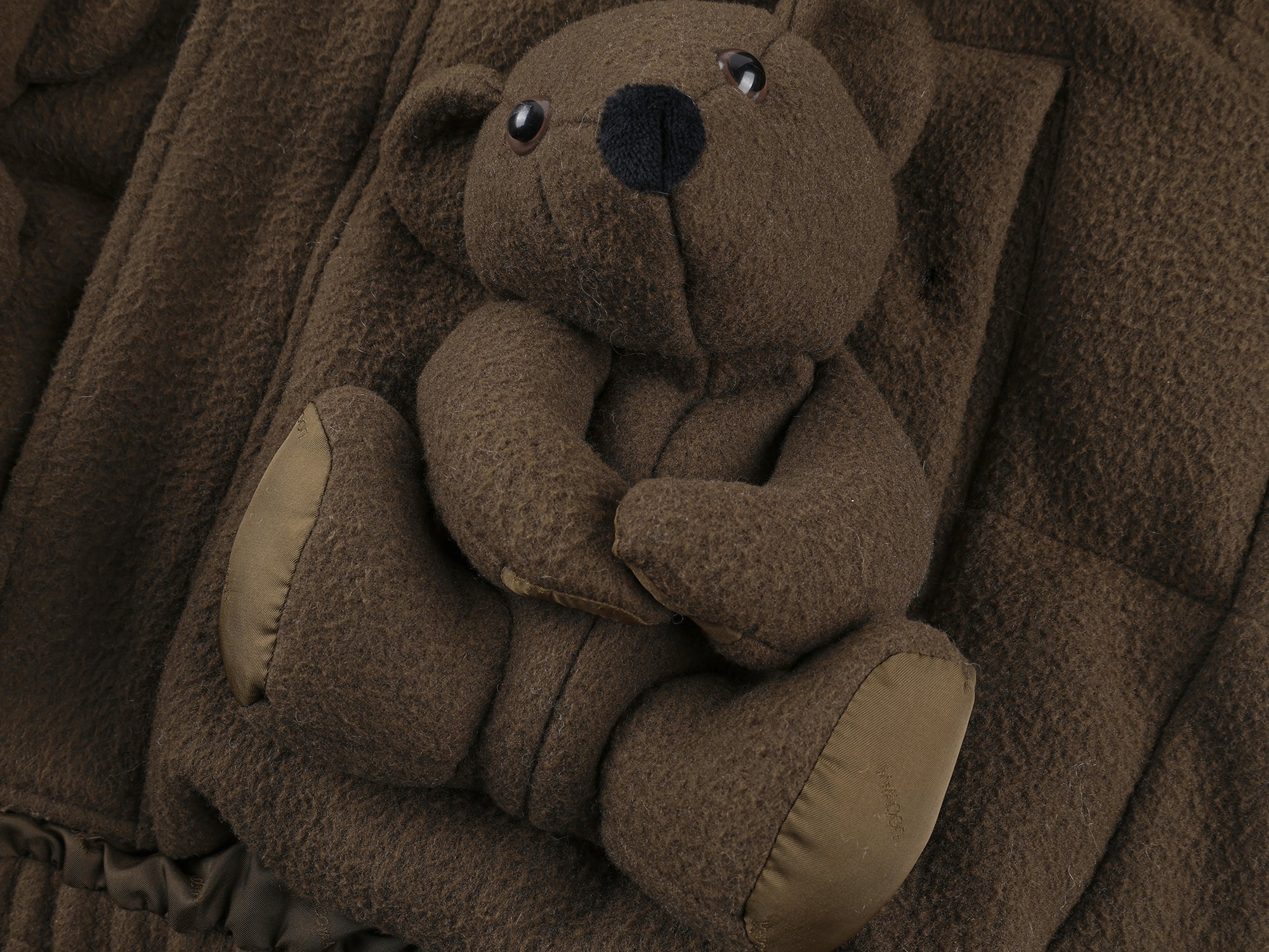 Sad bear 3d down jacket