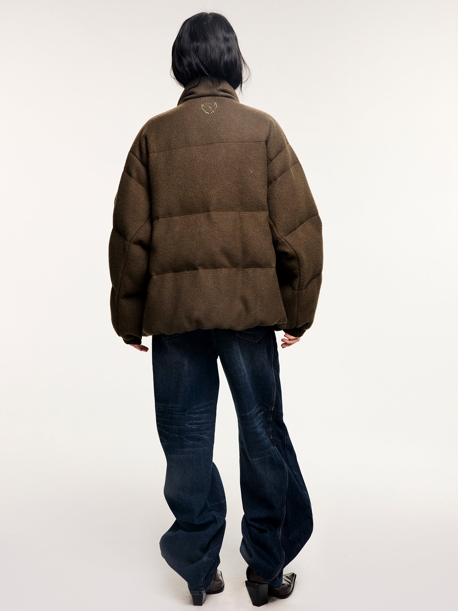 Sad bear 3d down jacket