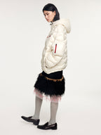 Classic bow outdoor down jacket